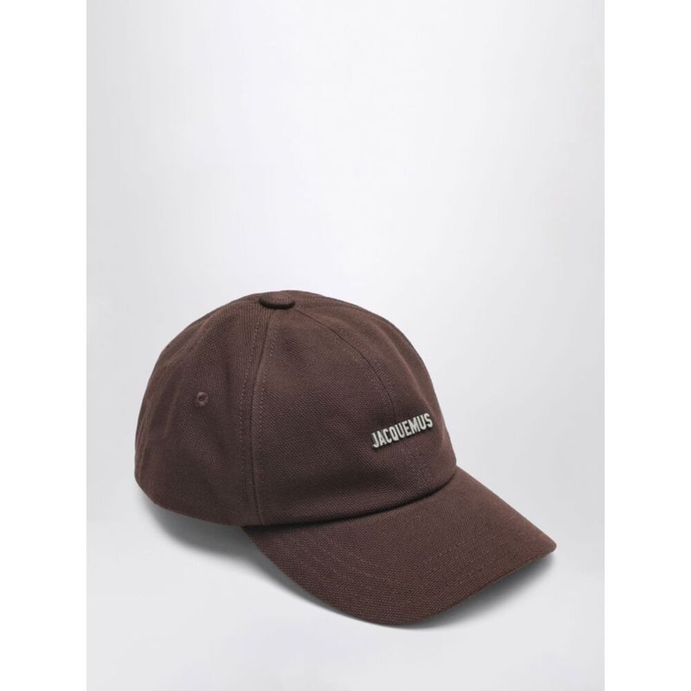 Jacquemus Men Jacquemus Gadjo Cotton Baseball Cap With Metal Logo